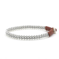 Lucia Narrow Braid with Silver Beads