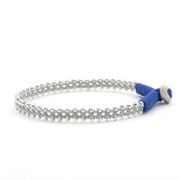 Lucia Narrow Braid with Silver Beads