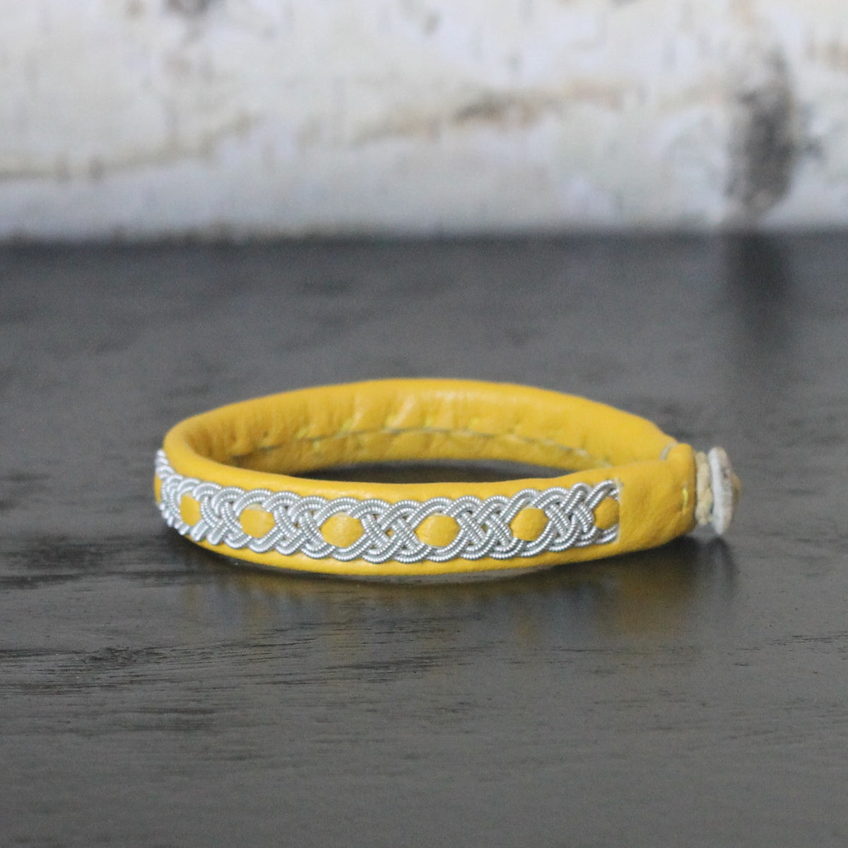 Sun yellow bracelet 7"