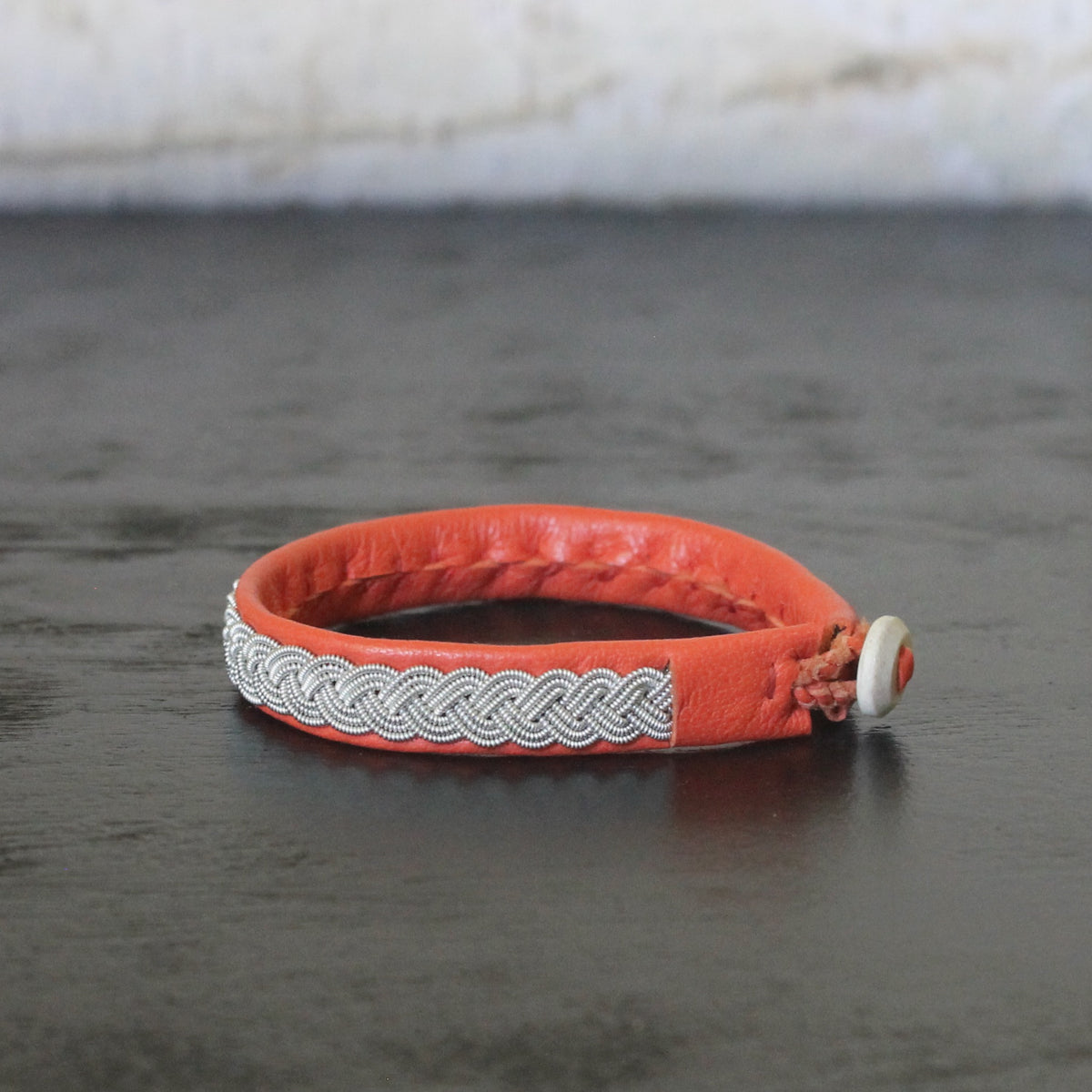 Orange Tundra bracelet Medium 6 1/2"