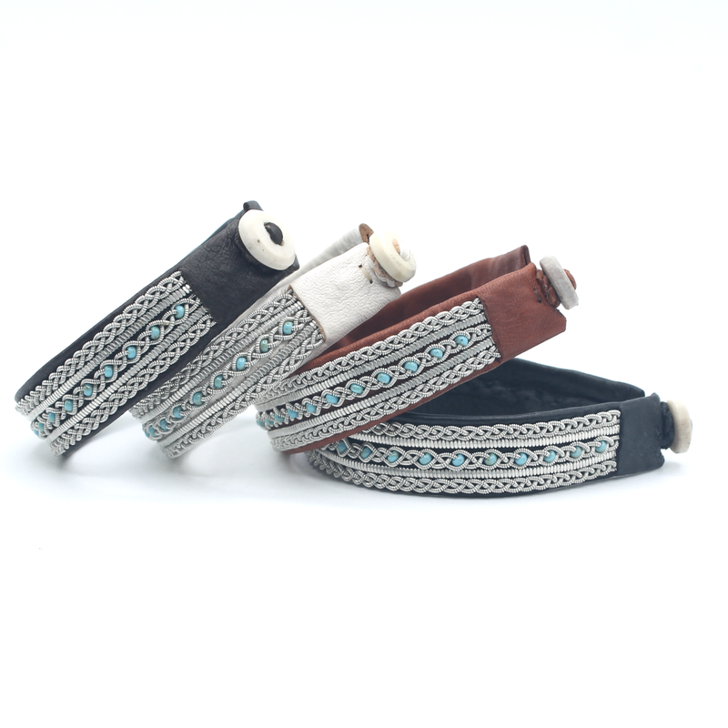 Malin White with Turquoise Beads