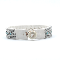 Malin White with Turquoise Beads