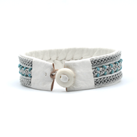 Sierra White with Turquoise Beads