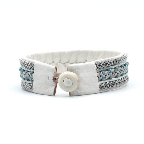 Sierra White with Turquoise Beads