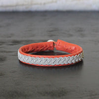 Orange Tundra bracelet Medium 6 1/2"